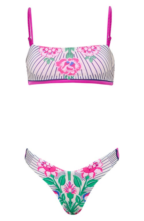 Maaji Cerise Bouquet Splendor Reversible Bikini Bottoms In Multi