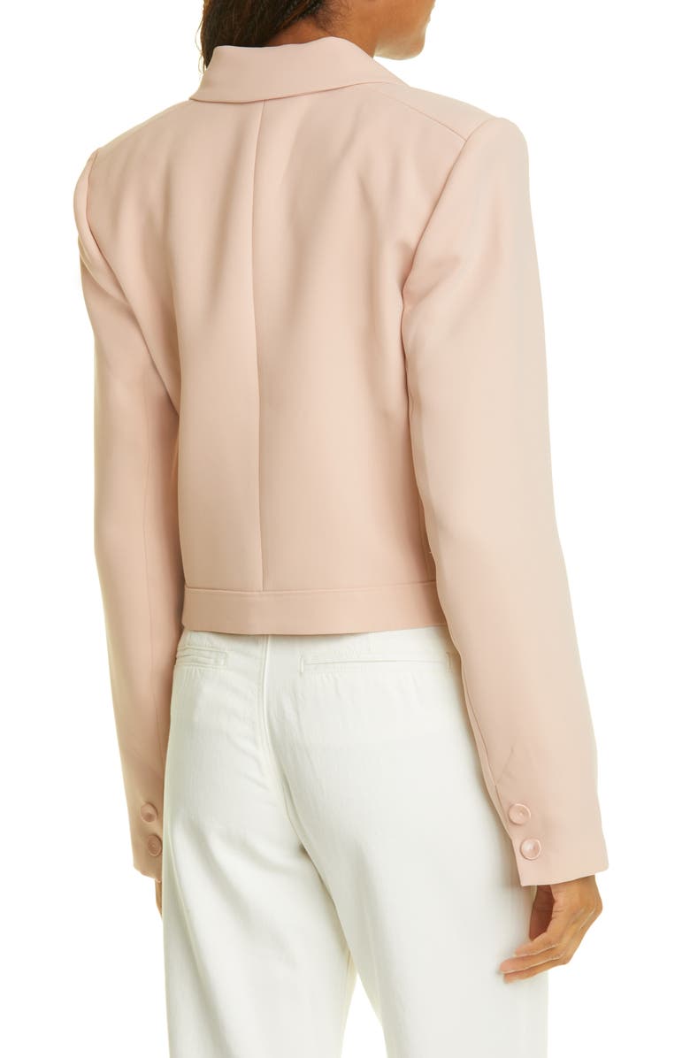 PAIGE Dolcetto Satin Trim Blazer, Alternate, color,