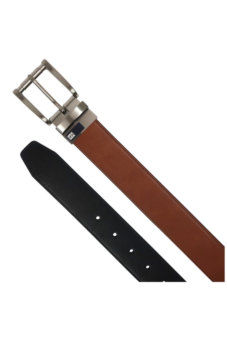 35mm Reversible Feather Edge Belt, Alternate, color, COGNAC/ BLACK