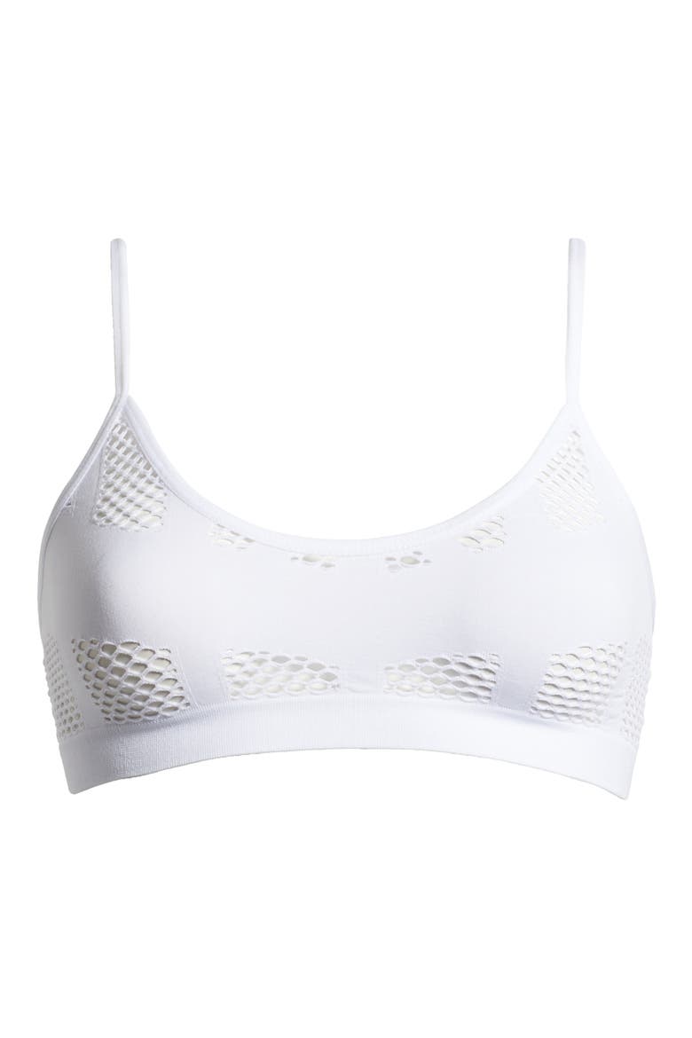 Shadow Play Bralette, Alternate, color, WHITE