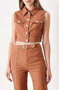 FREEMARKET Cropped Button-Up Shirt