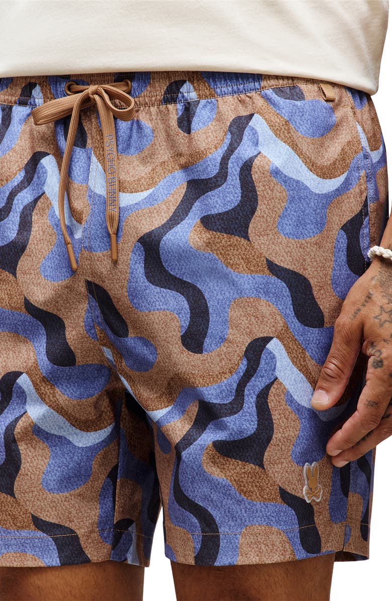 Psycho Bunny Dante Toasted Coconut Swim Trunks, Alternate, color, Toasted Coconut