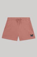 Dalix Womens Butterfly Midweight Washed Fleece Shorts