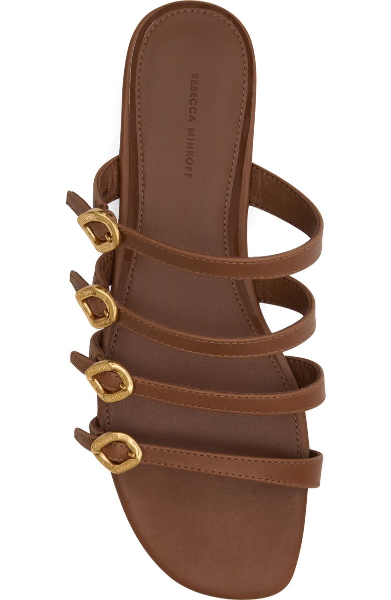 Rebecca Minkoff Buckle Slide Sandal, Alternate, color, Tawny