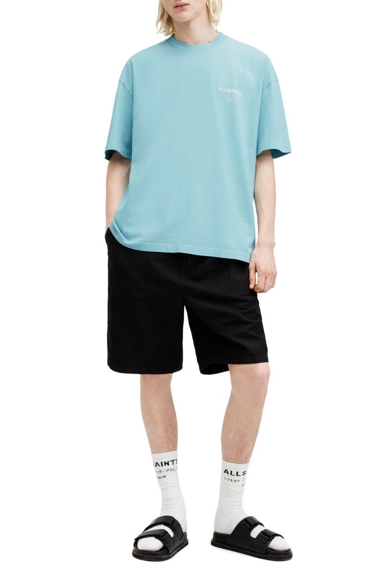 Underground Oversize Organic Cotton Graphic T-Shirt, Alternate, color, COSTELLO BLUE