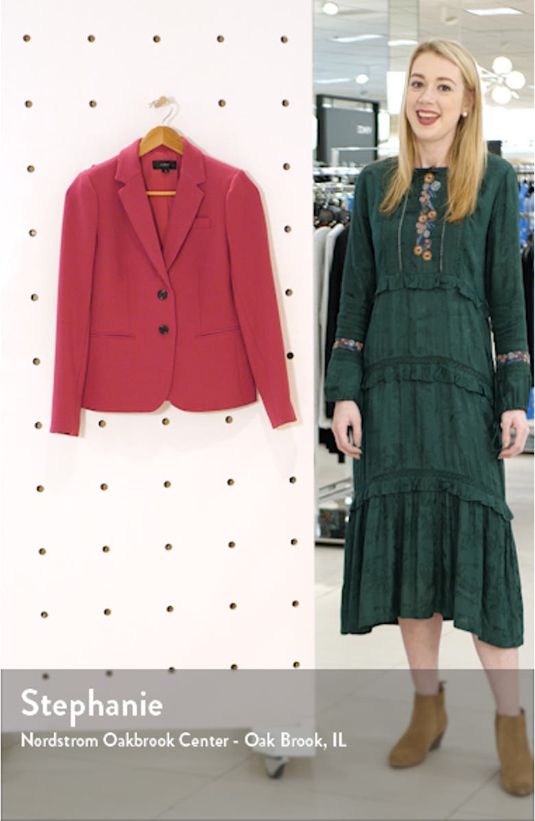 Schoolboy Stretch Crepe Blazer, sales video thumbnail