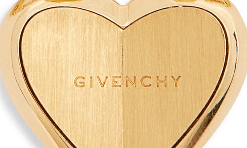 Givenchy Heart Lock Pendant Bracelet In Golden/silvery