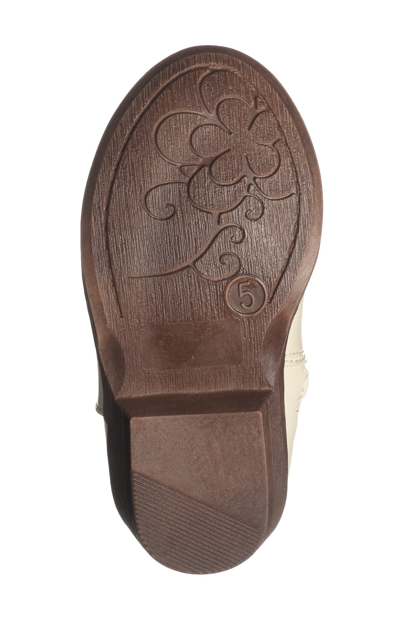 JELLYPOP Kids' Lil Gladden Western Boot, Alternate, color, Off-White