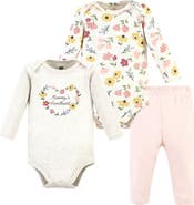 Hudson Baby Cotton Bodysuit and Pant Set