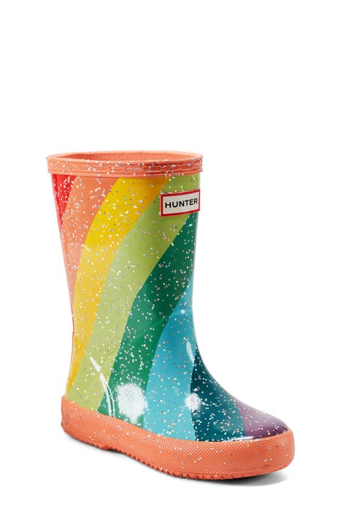 Kids' Original First Classic Glitter Rain Boot (Walker, Toddler & Little Kid)