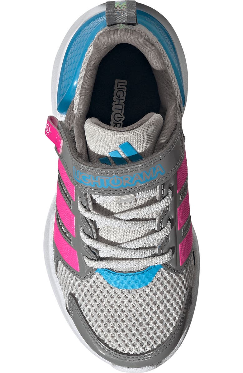 adidas Kids' Lightorama Sneaker, Alternate, color, Grey/ Pink/ Aquamarine