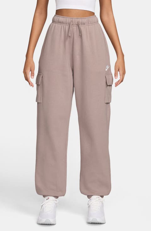 Oversize Fleece Cargo Sweatpants (Short, Regular & Tall)