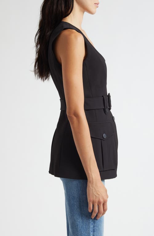 Veronica Beard Becker Vest In Black In Black