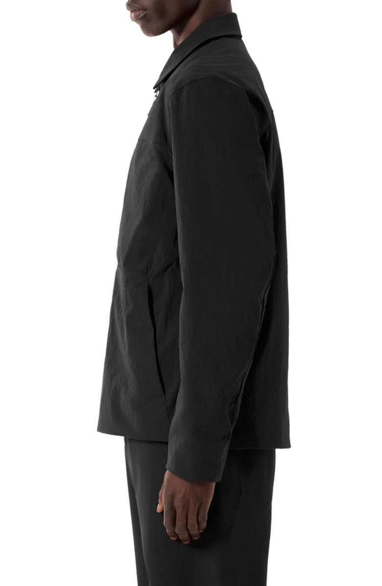 Veilance Mionn Water Resistant Insulated Overshirt, Alternate, color, Black