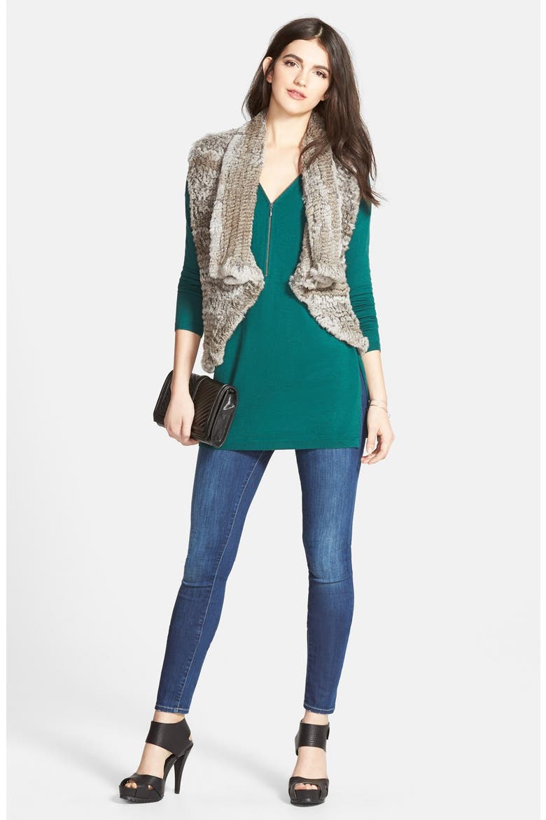 Denim 'Skyline' Skinny Jeans (Nordstrom Exclusive), Alternate, color, RAYA