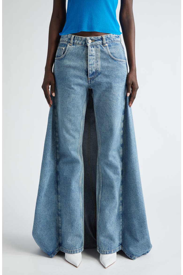 x Shayne Oliver Fishtail Straight Leg Jeans (Women) | Nordstrom