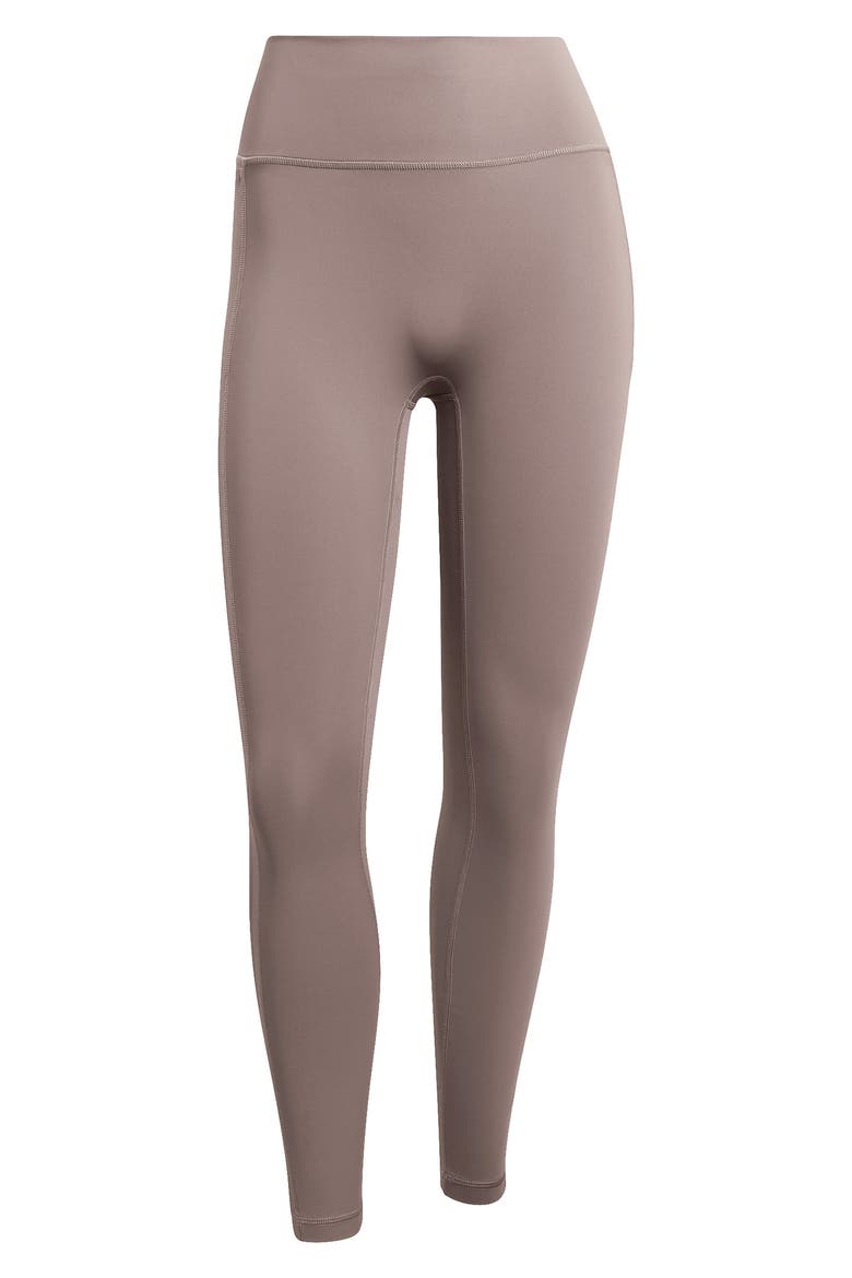 Optime Workout 3-Stripes Climacool 7/8 Leggings, Alternate, color, CHARCOAL