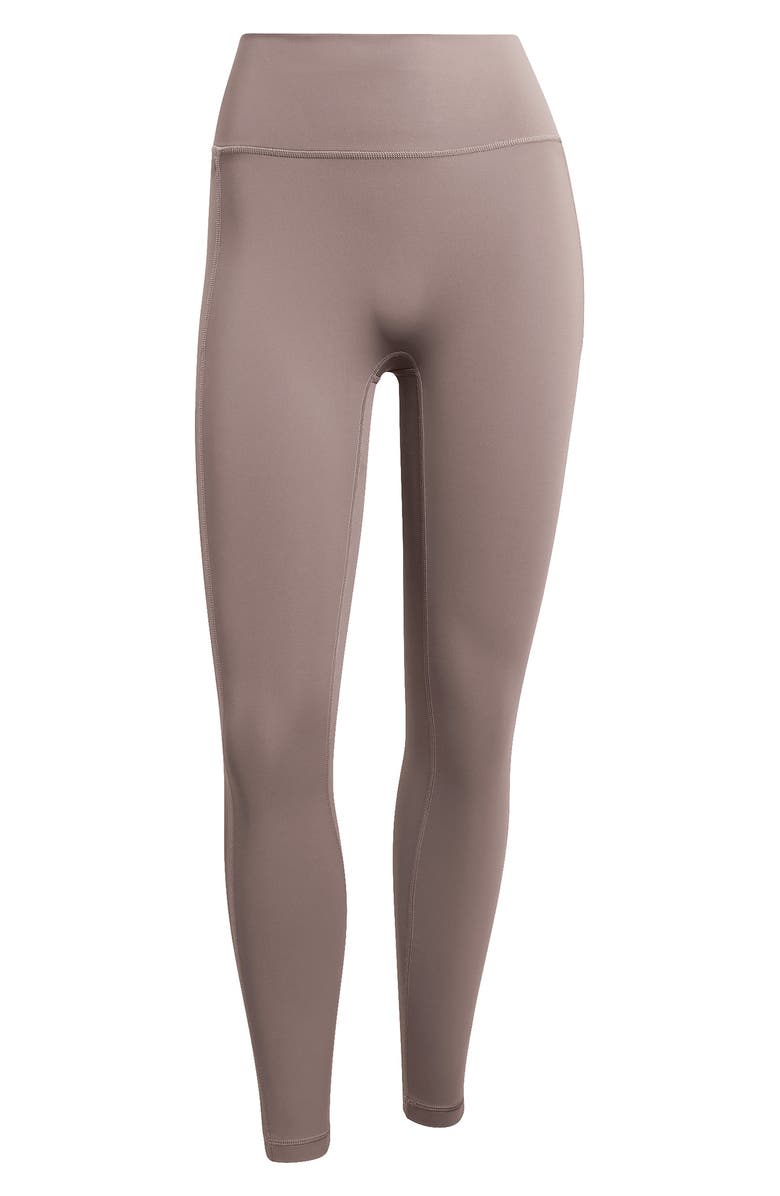 adidas Optime Workout 3-Stripes Climacool 7/8 Leggings, Alternate, color, Charcoal