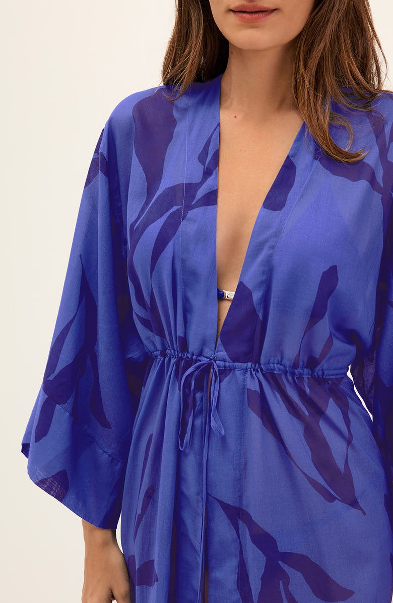 ViX Paula Hermanny Yumi Long Cotton Cover-Up, Alternate, color, Multi