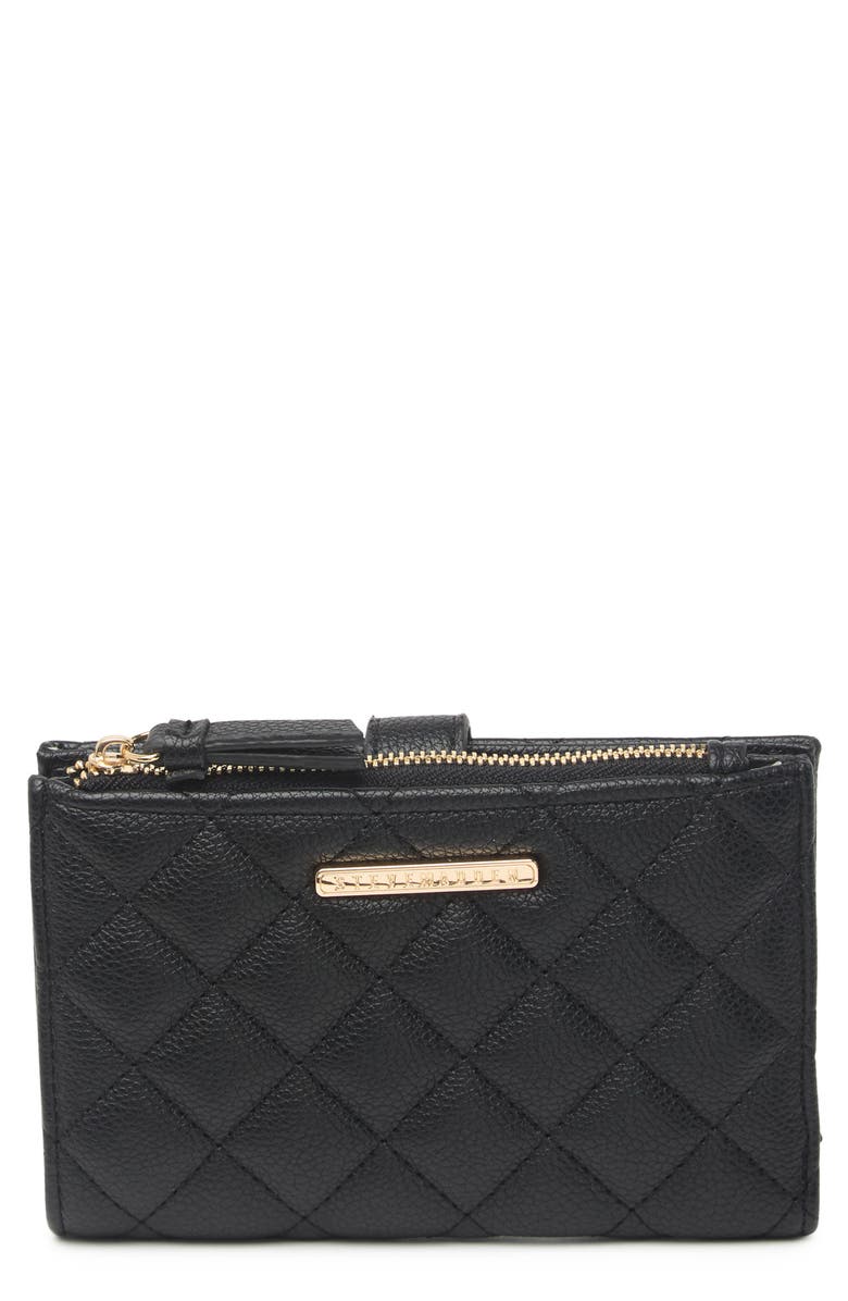 Steve Madden Medium Quilted Bifold Wallet, Main, color, 