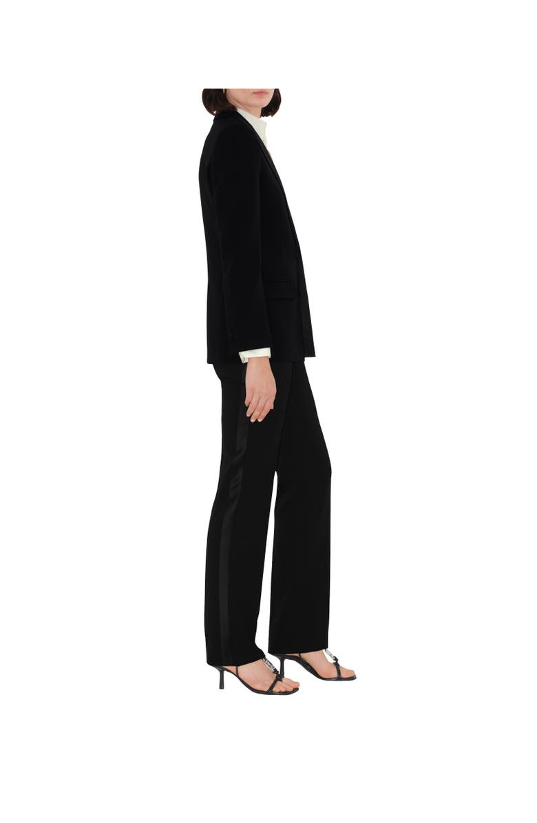 Burberry Wool Tuxedo Jacket, Alternate, color, Black