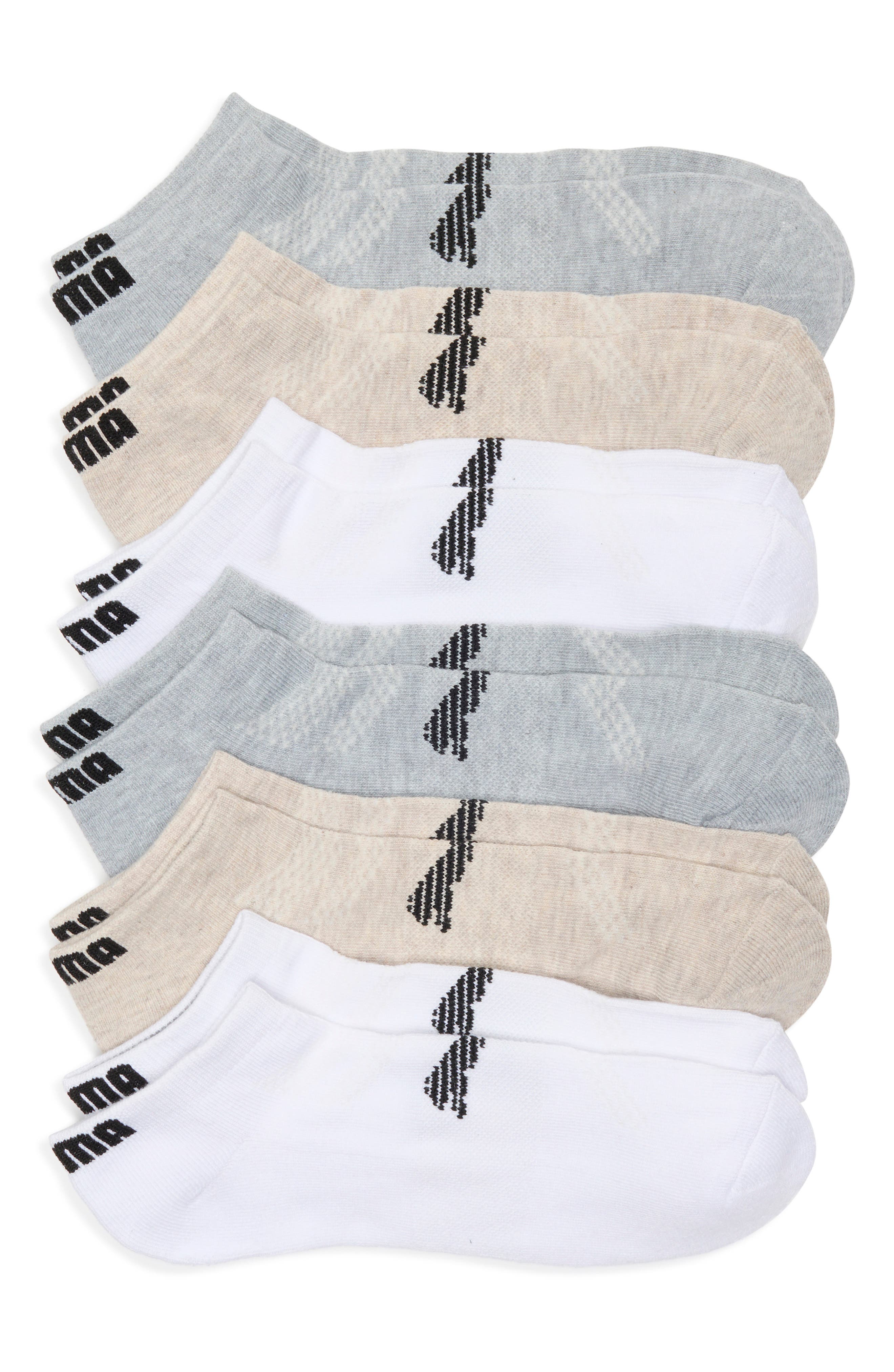 PUMA 6-Pack Terry Low Cut Socks
