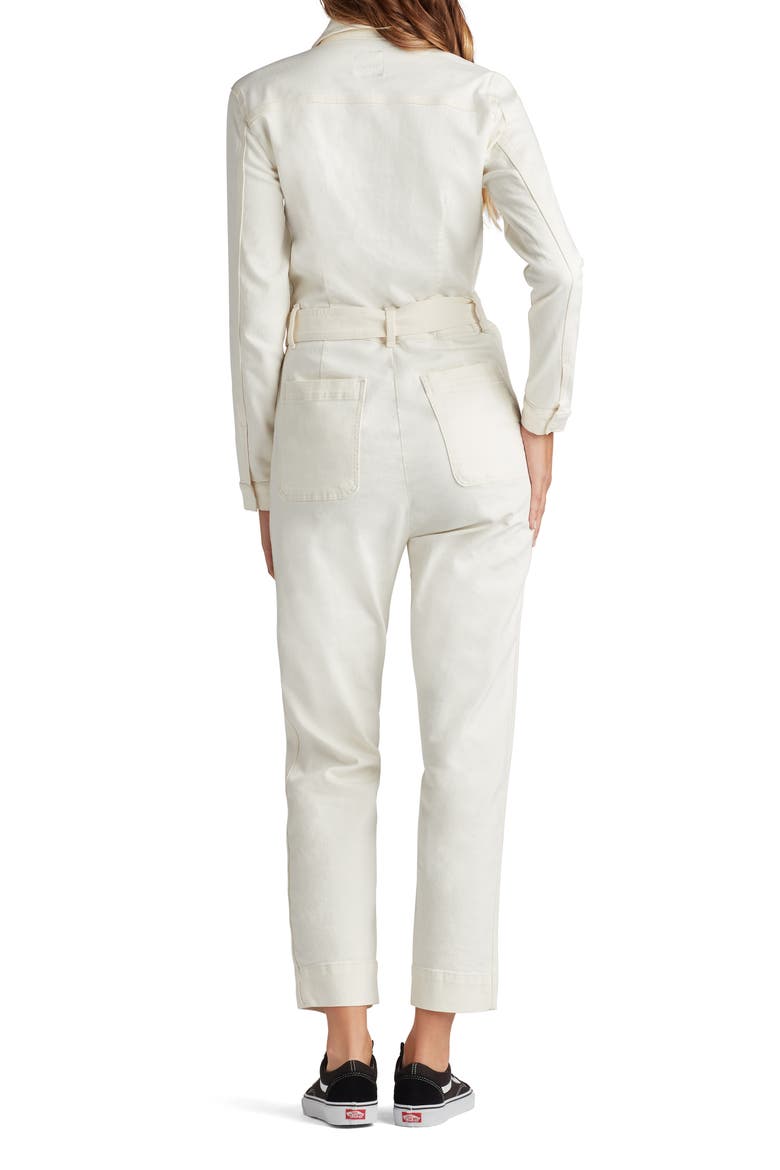 Sara Denim Jumpsuit, Alternate, color, MILK