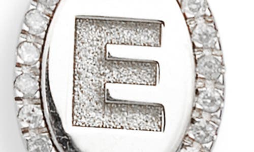 Meshmerise Diamond Initial Disc Bracelet In Metallic