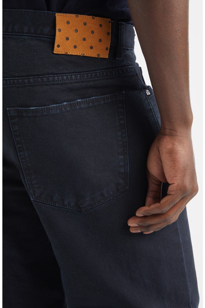 Oceano Straight Leg Canvas Trousers, Alternate, color, DARK BLUE