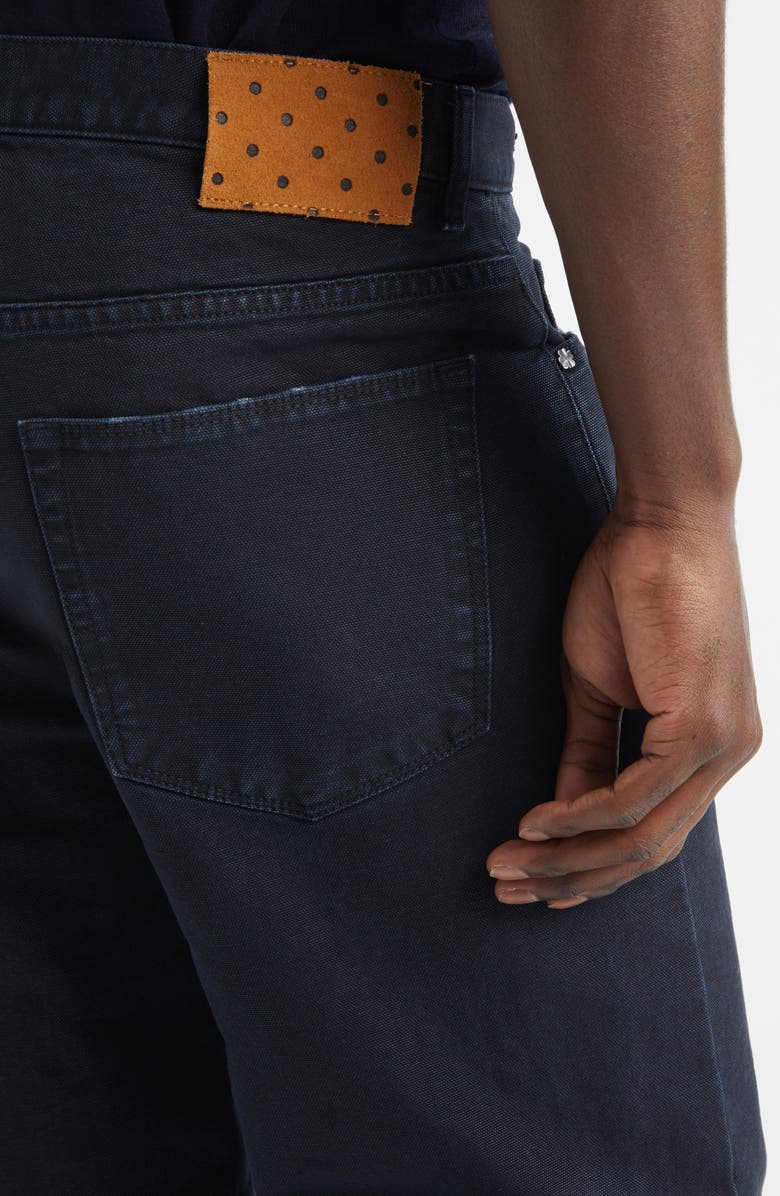 Massimo Alba Oceano Straight Leg Canvas Trousers, Alternate, color, Dark Blue