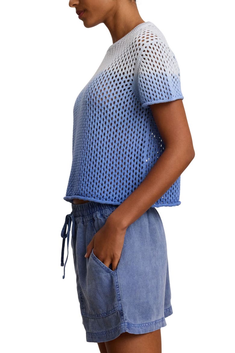Dip Dye Cotton and Cashmere Sweater, Alternate, color, HORIZON BU