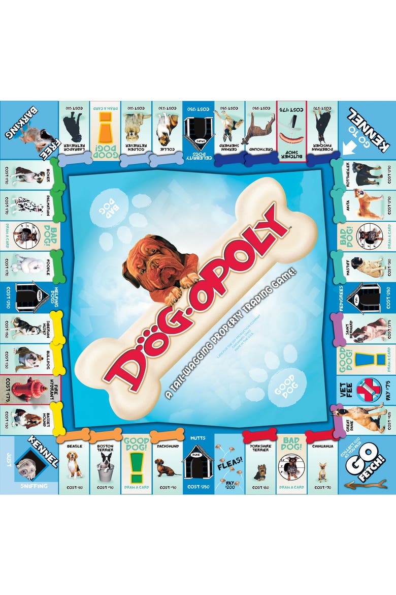 Dogopoly Monopoly Board Game, Alternate, color, Multicolored