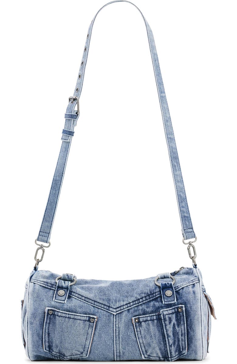 Desigual Denim Pockets East/West Bag, Main, color, Light Blue