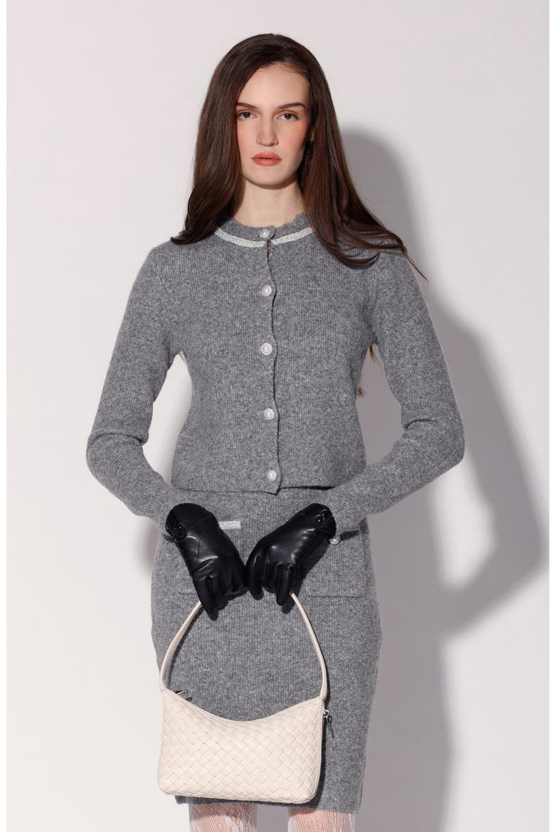 Brenda Cardigan, Alternate, color, HEATHER GREY