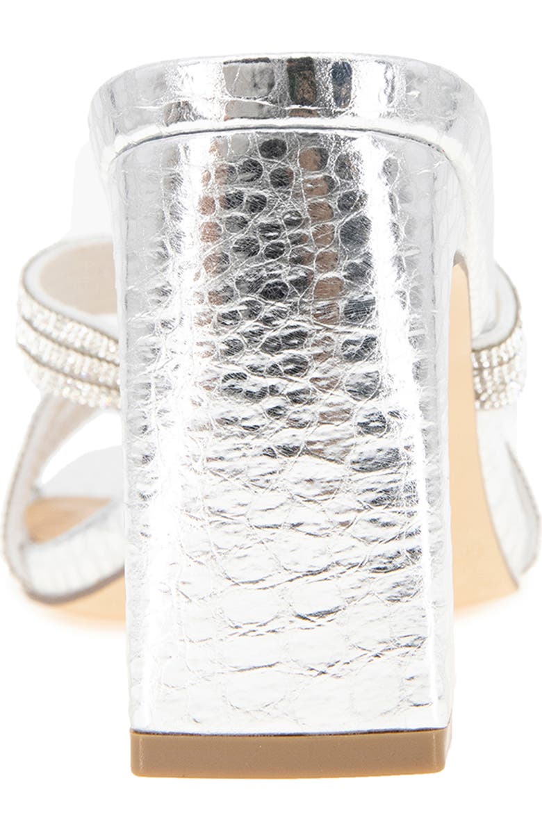 XOXO Fanny Rhinestone Strap Slide Sandal, Alternate, color,