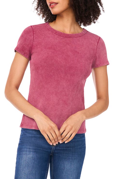 Ribbed Washed T-Shirt