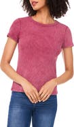 Halogen® Ribbed Washed T-Shirt