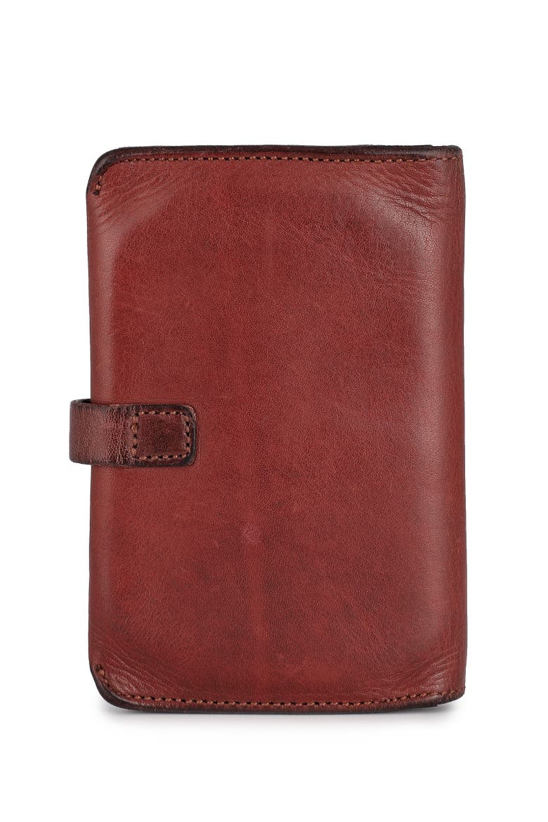Leeds Genuine Leather Bifold Passport Holder, Alternate, color, Brown