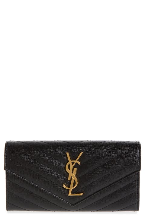 Monogramme Logo Leather Flap Wallet