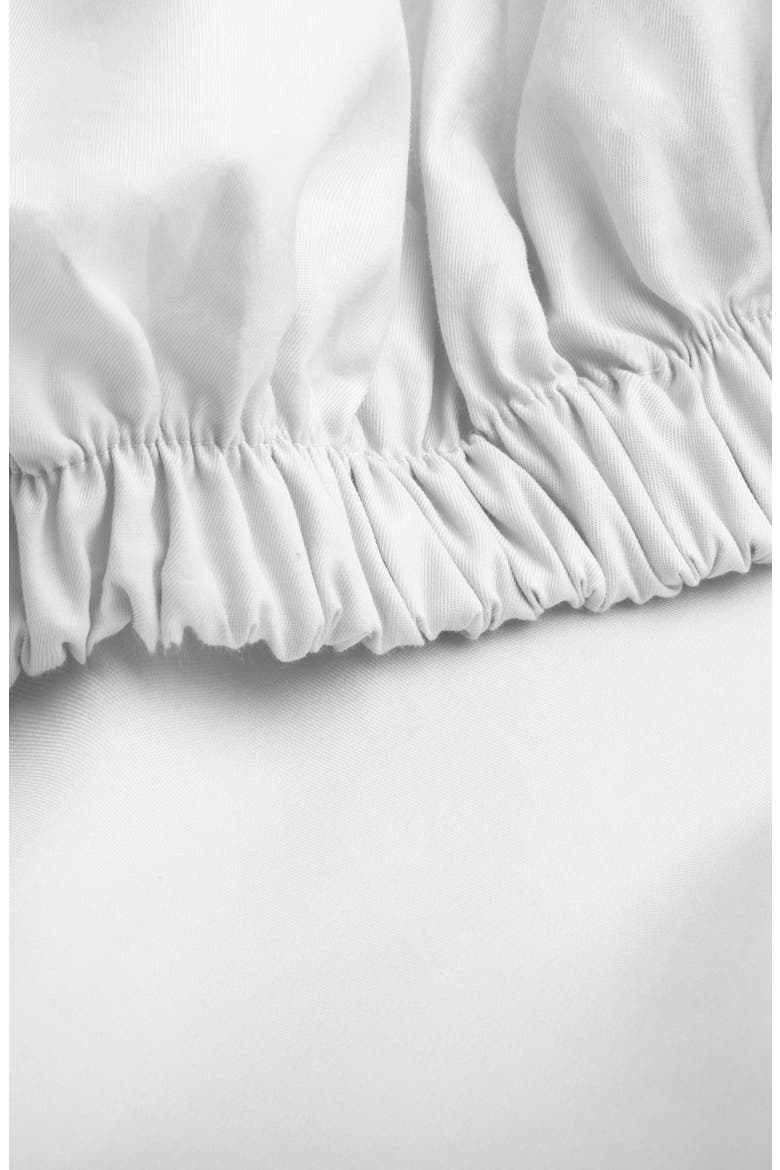 400 Thread Count Organic Cotton Percale Sheet Set, Alternate, color, SNOW