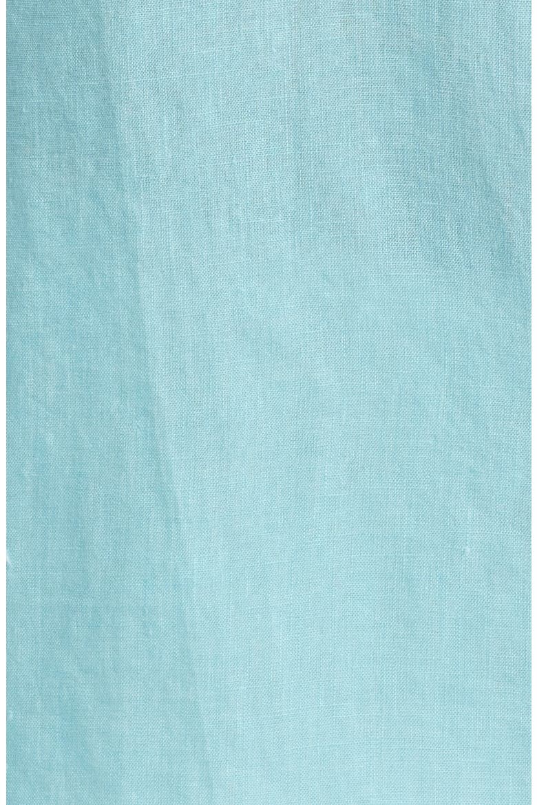 Axel Shaped Fit Linen Button-Up Shirt, Alternate, color, TURQUOISE