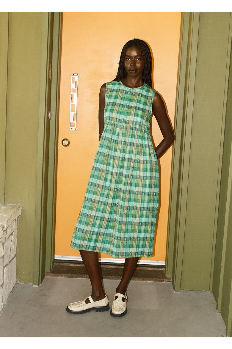Cliff Empire Waist Sleeveless Midi Dress, Alternate, color, Garden