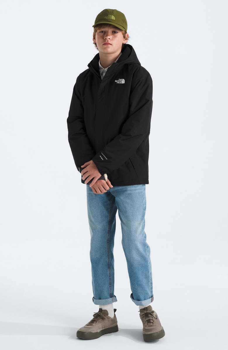 The North Face Kids' Antora Water Repellent Rain Jacket, Alternate, color, Tnf Black/ Tnf Black