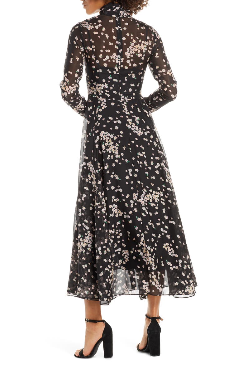 Ruxley Long Sleeve Maxi Dress, Alternate, color, BLACK