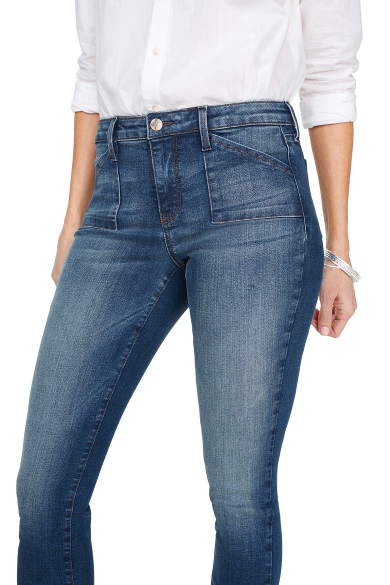 Alina Utility Pocket Ankle Skinny Jeans, Alternate, color, DESERT GOLD