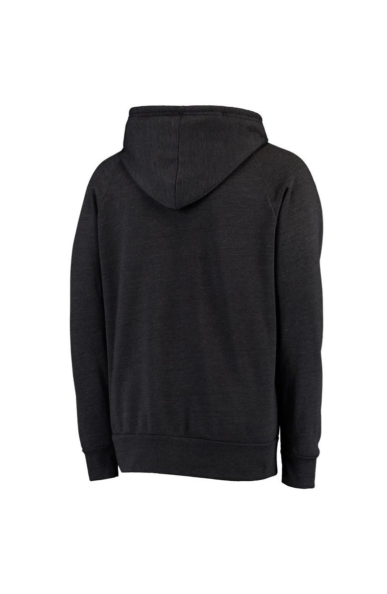 Majestic Threads Men's Majestic Threads  Black Detroit Lions Raglan Tri-Blend Pullover Hoodie, Alternate, color, Black