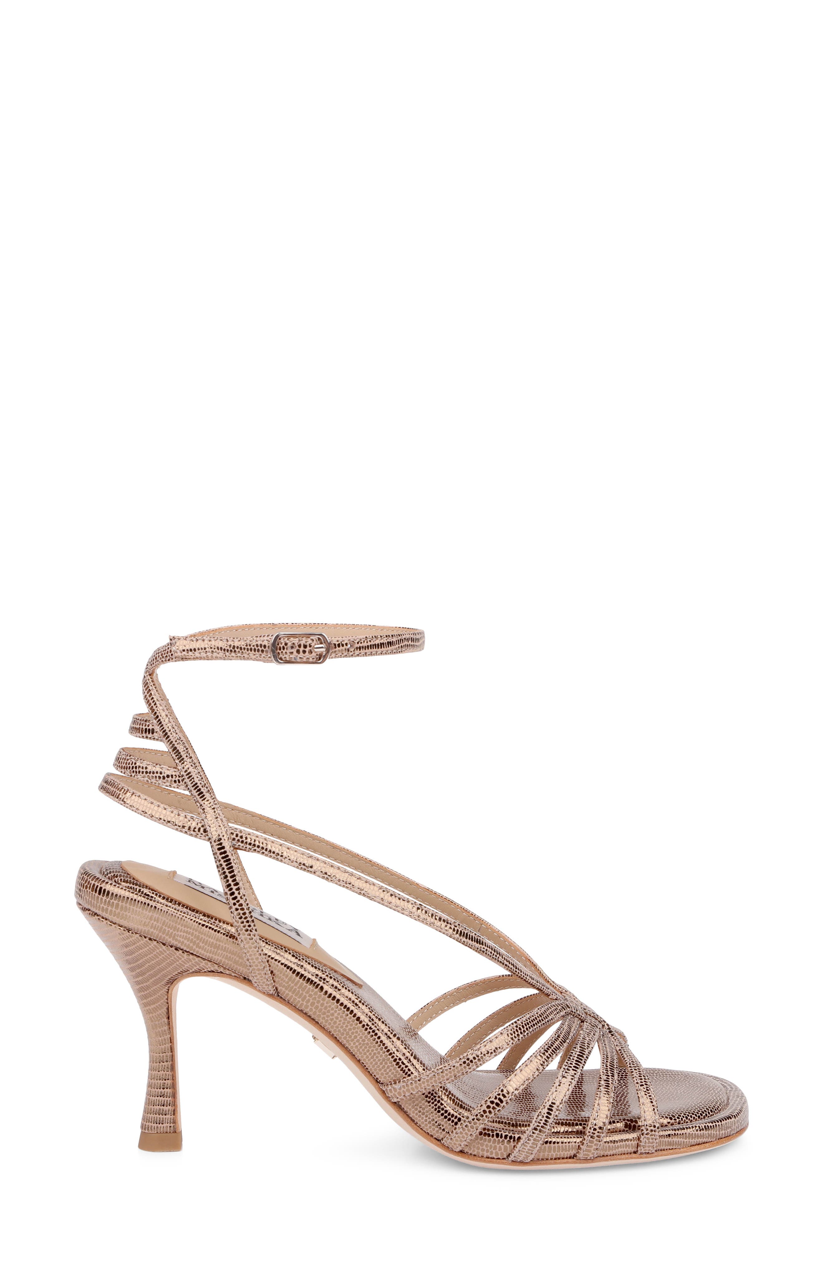Russell II Ankle Strap Sandal, Alternate, color, BRONZE LIZARD