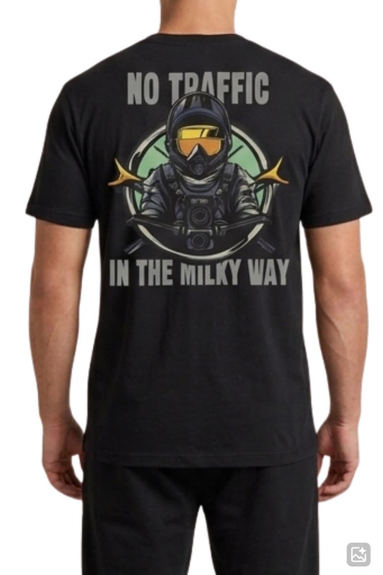 No Traffic Graphic T-Shirt, Alternate, color, BLACK