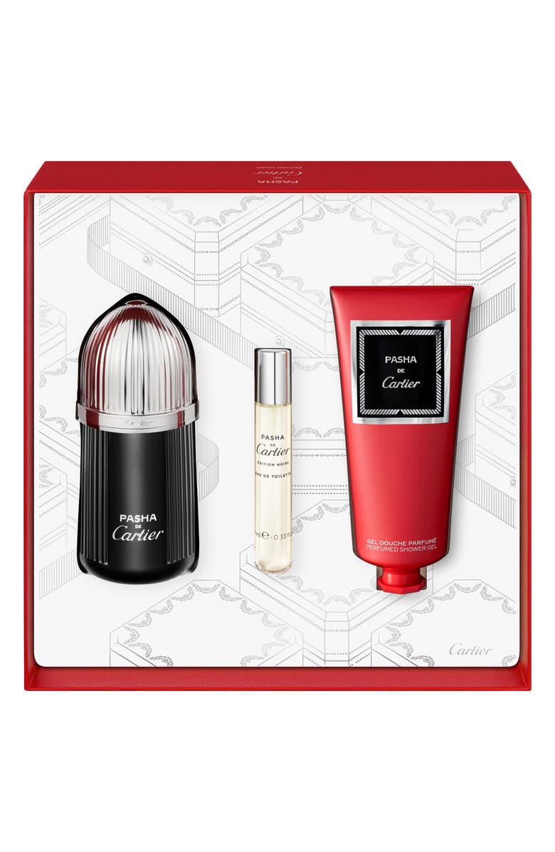 Cartier Pasha de Cartier Édition Noire Eau de Toilette 3-Piece Gift Set $143 Value, Alternate, color,