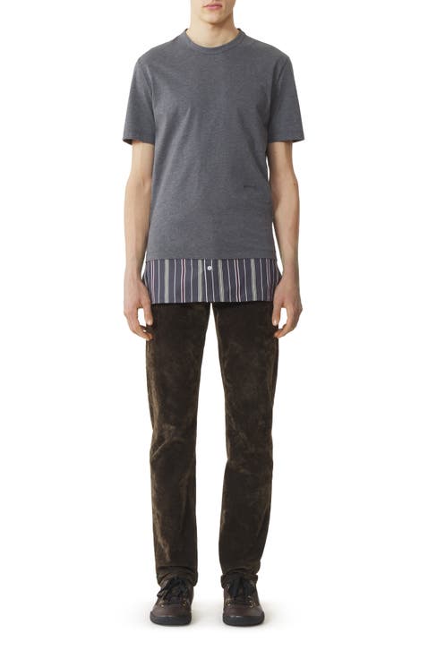 Layered T-Shirt In Cotton